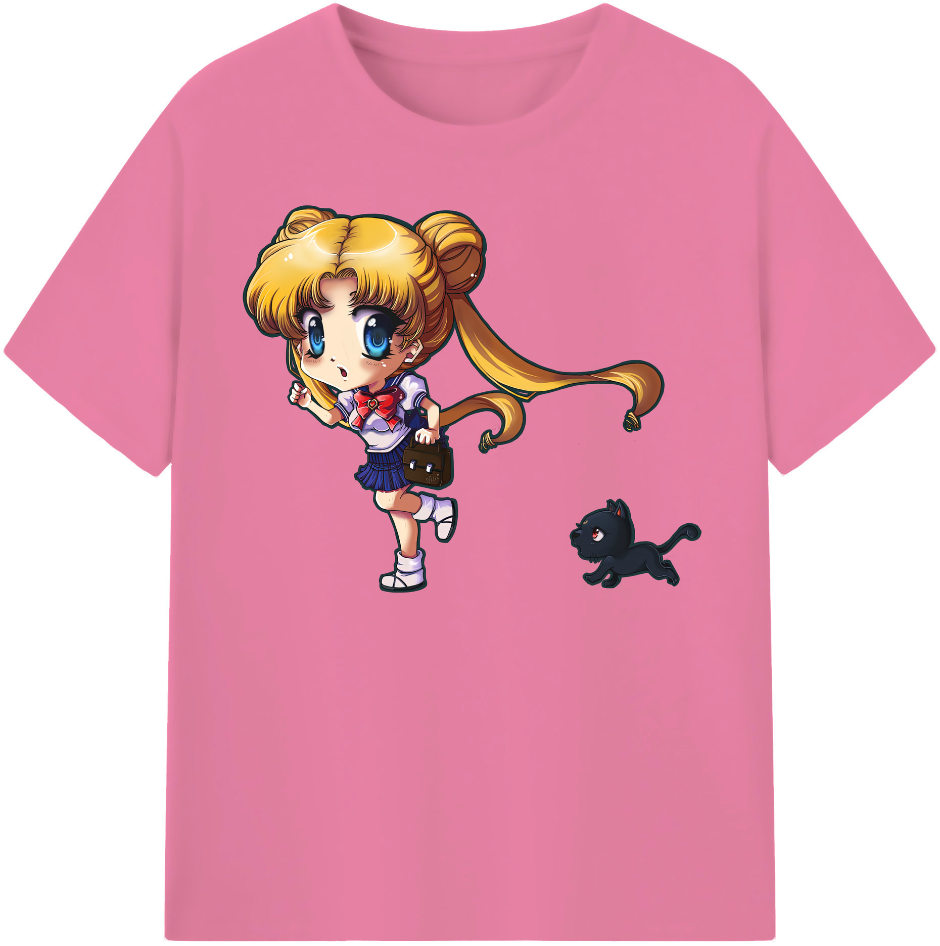 （画像用） 美少女戦士セーラームーン 愛野 美奈子 あいの みなこ Sailor Moon Aino Minako 綿100％半袖Tシャツ（フロントプリント）